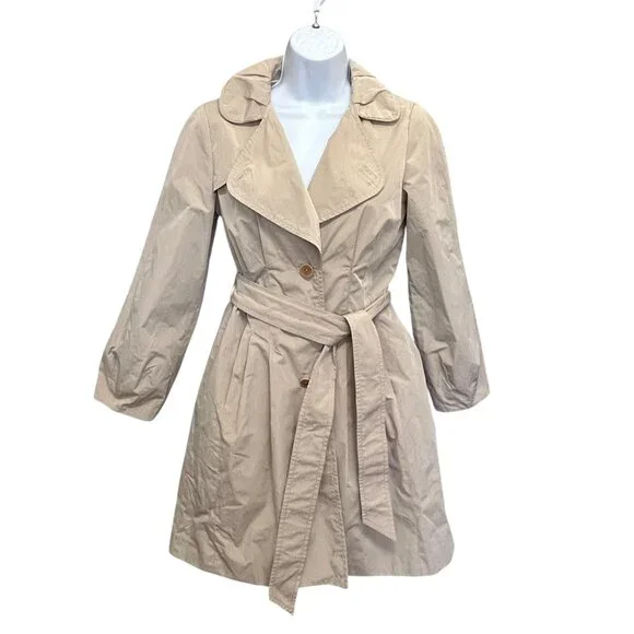 Banana Republic Beige Belted Trench Coat - XS Petite - Picture 2 of 8
